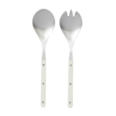 Remy Set of 2 Stainless Steel Salad Server - Ivory 24cm