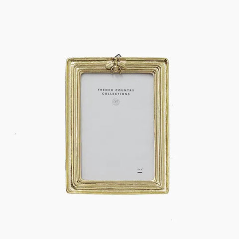 Ribbed Bee Gold Photo Frame 4x6