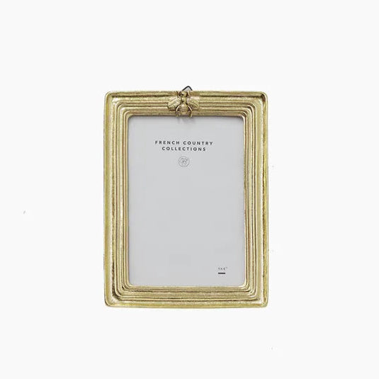 Ribbed Bee Gold Photo Frame 4x6