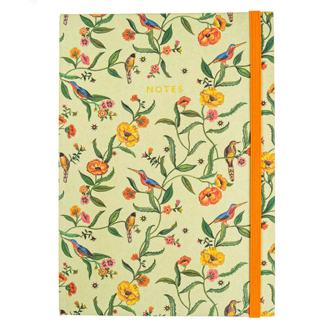 A5 Cloth Notebook-Summer Birds