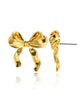 Juju Bow Stud Earrings in Gold