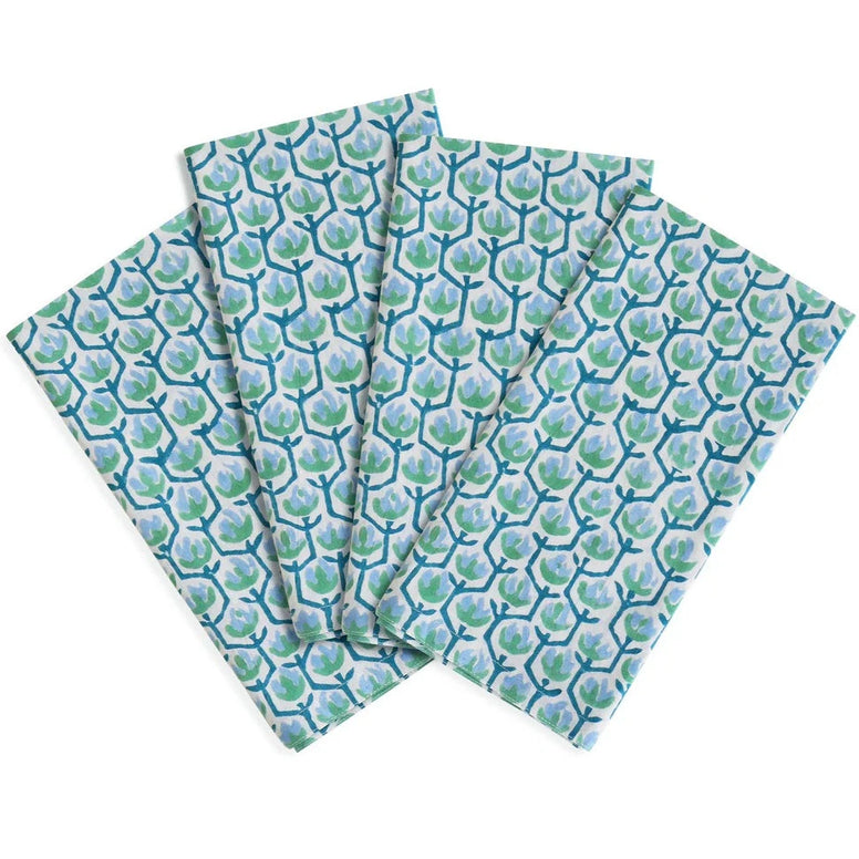 Hermosa Emerald Napkins - S/4