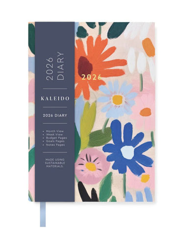 Kaleido A6 Diary-Gouache Floral