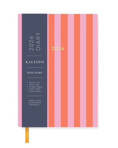 Kaleido A6 Diary-Candy Stripe