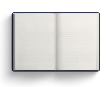 A5 Premium Hard Cover Notebook-Rose Flutter Stripe