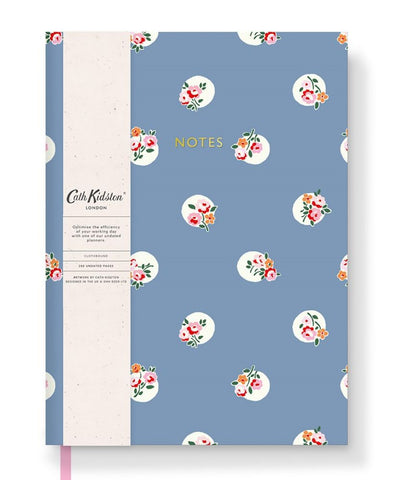 A5 Soft Cloth Cover Notebook - Floral Spot