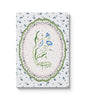 A6 Textured Soft Cover Notebook-Blue & Cream Roots Vignette