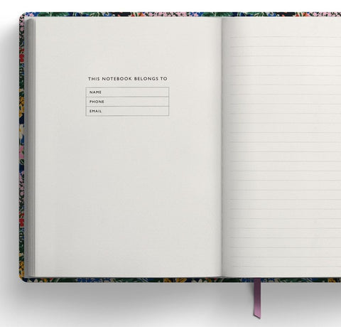 Kaleido A5 Premium Hard Cover Notebook-Marble Botanical