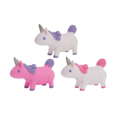 STRETCHY UNICORN (3 ASSORTED COLOURS) 7X4.2X10.8CM