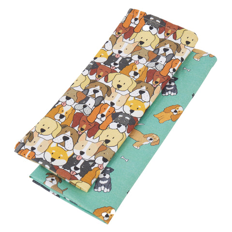 THE DOG COLLECTIVE TEA TOWEL SET OF 2 50X70CM