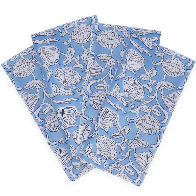 Marbella Azure Napkins - S/4