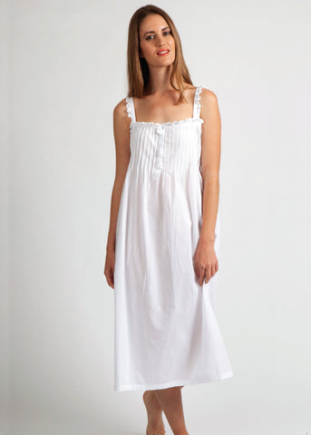 Kate Cotton Nightie  - White