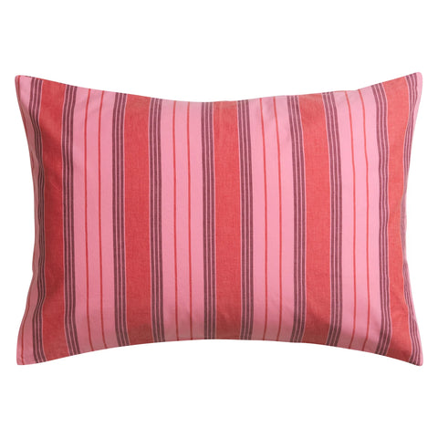 Brigitte Cotton Pillowcase Set - Scarlet