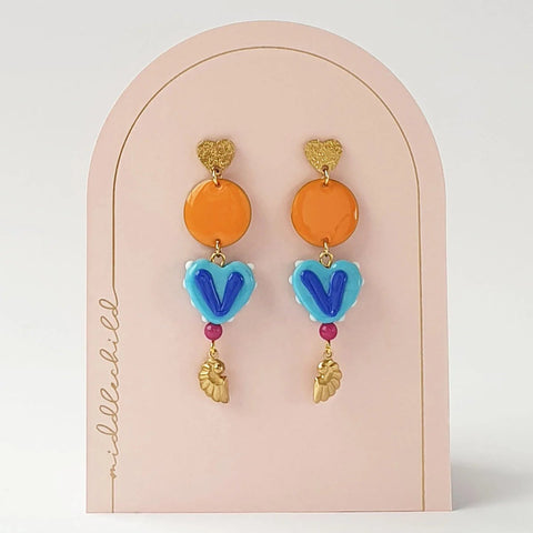 MONTAGUE EARRINGS - Orange