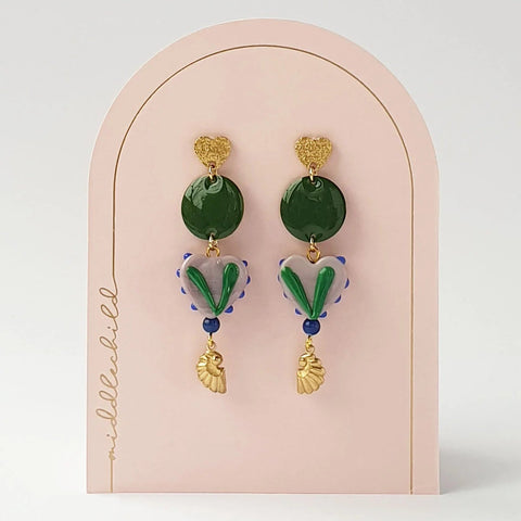 MONTAGUE EARRINGS - Green