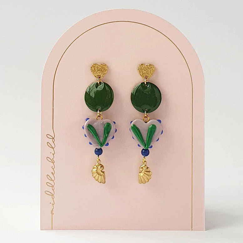 MONTAGUE EARRINGS - Green