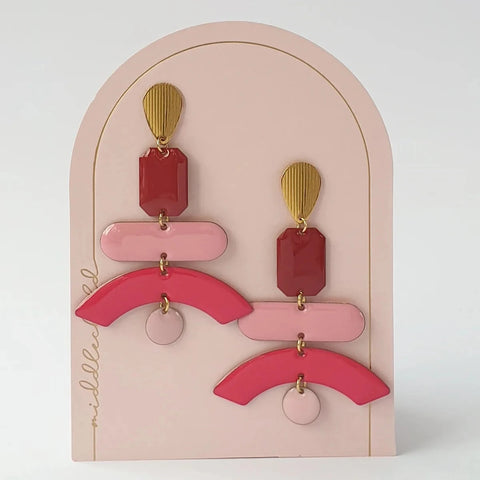 ARTICULATE EARRINGS - PINK