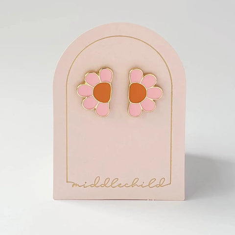 Picnic Studs in Pink