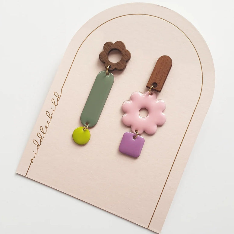 JUNGLE GYM EARRINGS - Sage Candy