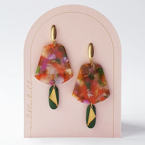 PINNACLE EARRINGS - Green