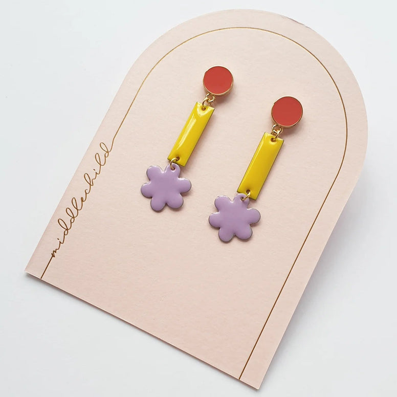 PLAYMATE EARRINGS - Yellow