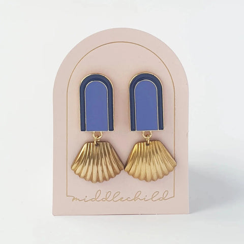 REGENT EARRINGS - BLUE