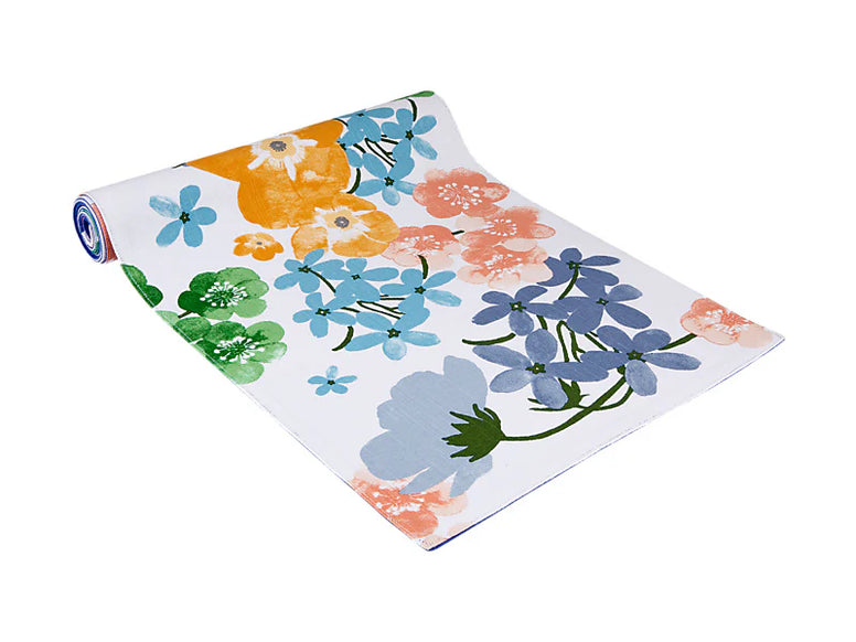 Forget Me Not Cotton Runner 150x33cm