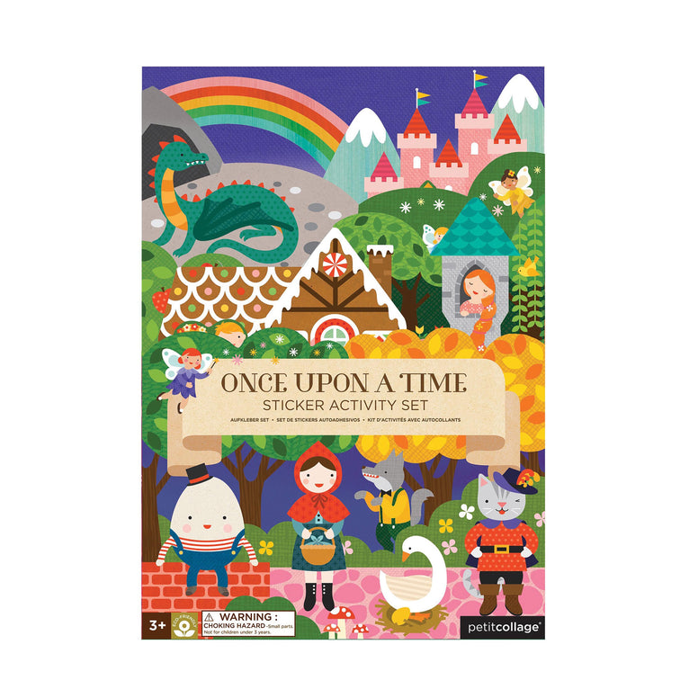 PETIT COLLAGE ONCE UPON A TIME STICKER ACTIVITY SET MULTI-COLOURED