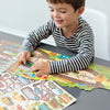 PETIT COLLAGE ROADS + RAILS STICKER ACTIVITY SET MULTI-COLOURED 30.5X21.5X1CM