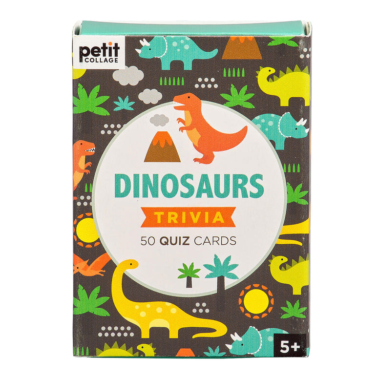 PETIT COLLAGE TRIVIA CARDS DINOSAURS MULTI-COLOURED 9X5X13CM