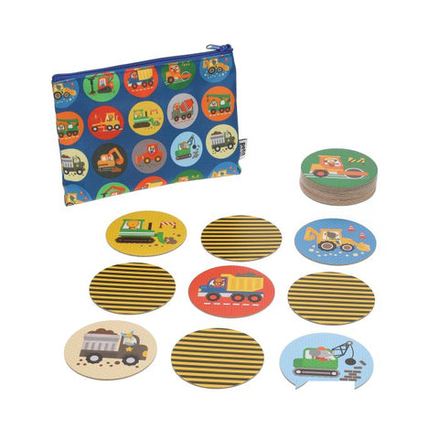 PETIT COLLAGE MATCHING GAME ON-THE-GO CONSTRUCTION MULTI-COLOURED