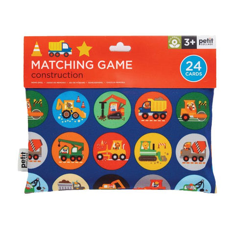 PETIT COLLAGE MATCHING GAME ON-THE-GO CONSTRUCTION MULTI-COLOURED