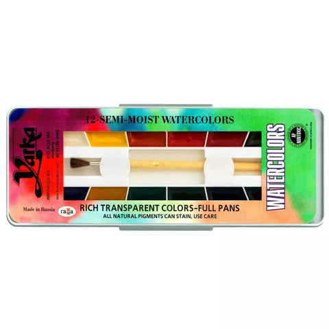 YARKA WATERCOLOUR PANS - Set 12