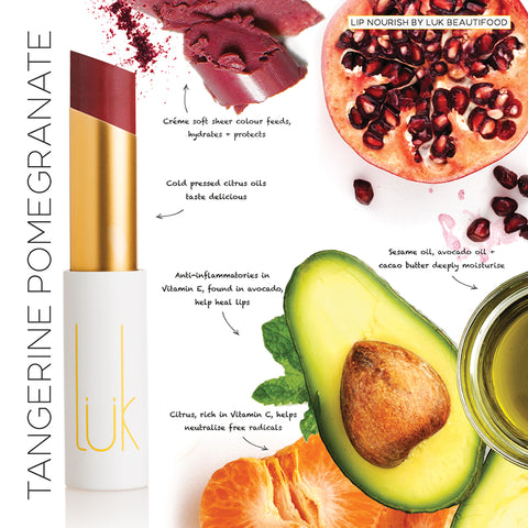 Lip Nourish Tangerine Pomegranate Natural Lipstick