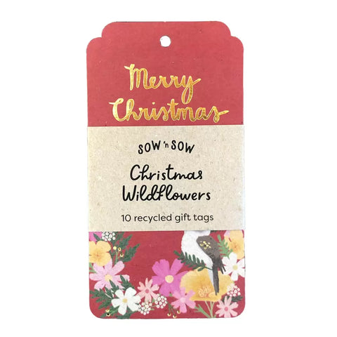 Christmas Wildflowers Gift Tag – 10 Pack