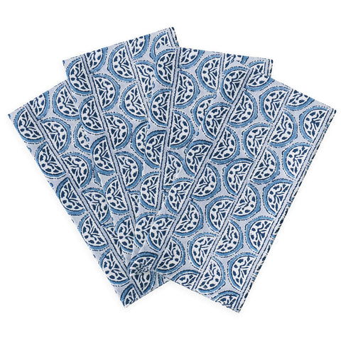 Walter G - Burano Azure cotton napkins (set of 4)