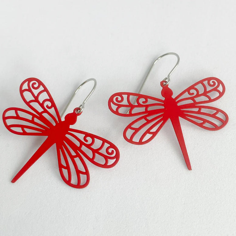 ‘Dragonflies’ in Red