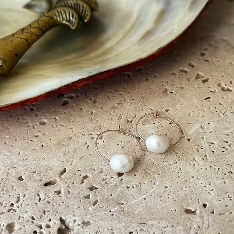 MABEL - Freshwater Pearl Earrings