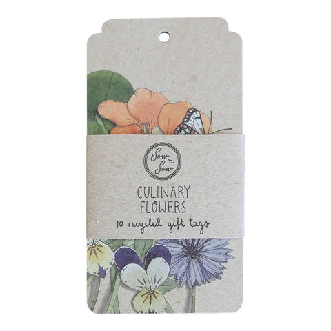 Sow 'n Sow Culinary Flowers Gift Tag – 10 Pack