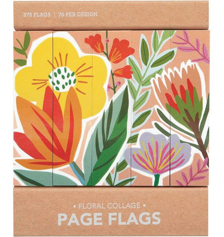 Page Flags-Floral Collage