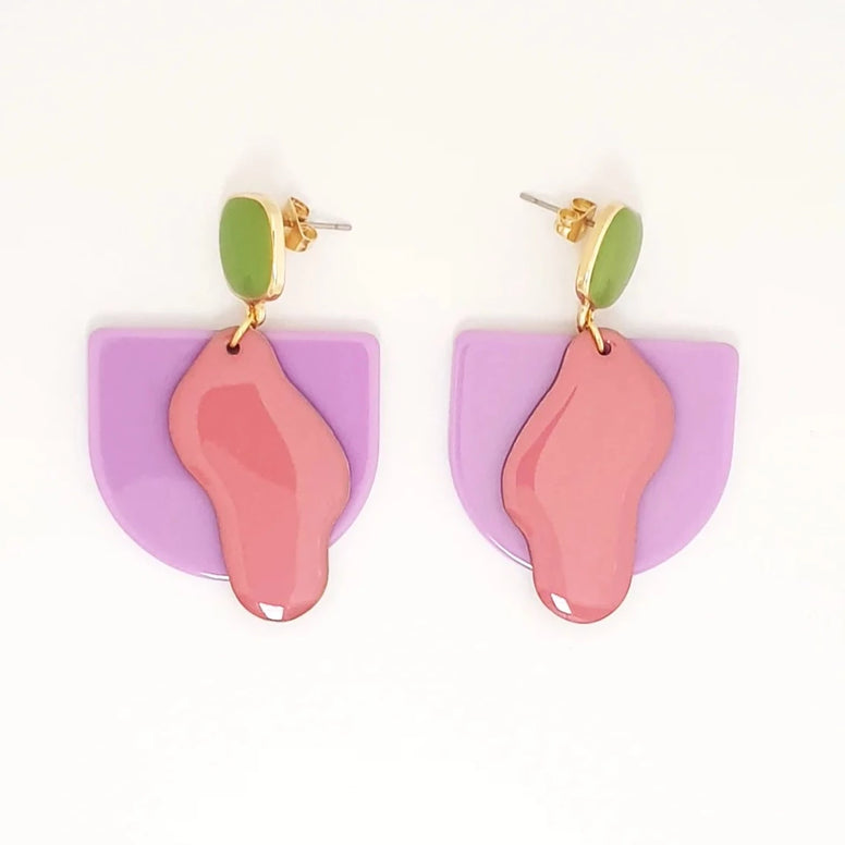 Parlour Earrings - Lilac