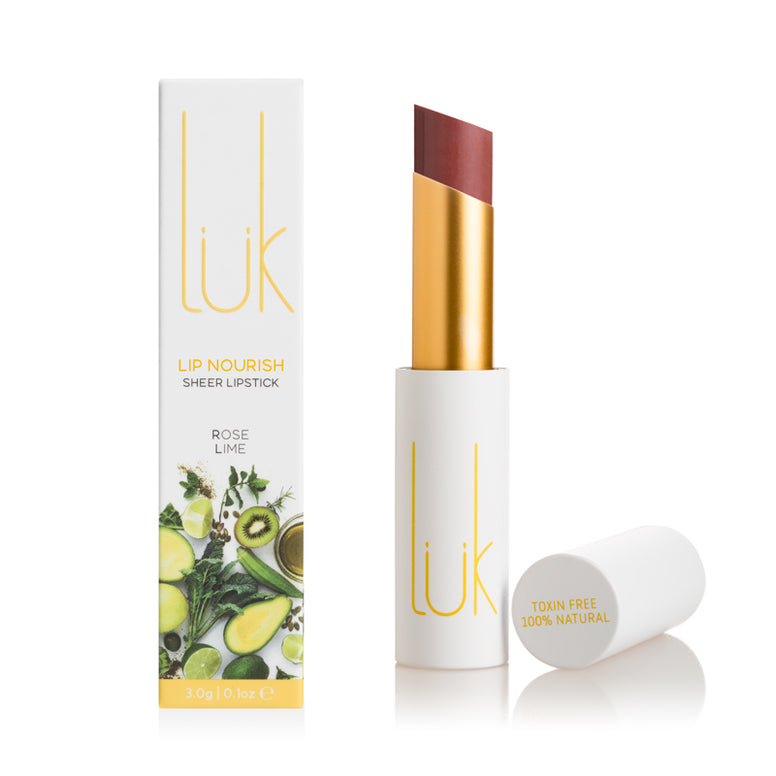 Lip Nourish Rose Lime Natural Lipstick